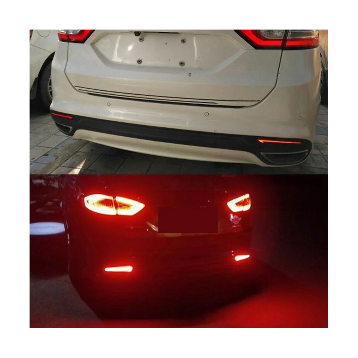 Barra Traseira de Freio Luz Traseira Traseira Turn Signal LED Traseira Bar Luz de Advertência Carro para Ford Mondeo 2013-2016