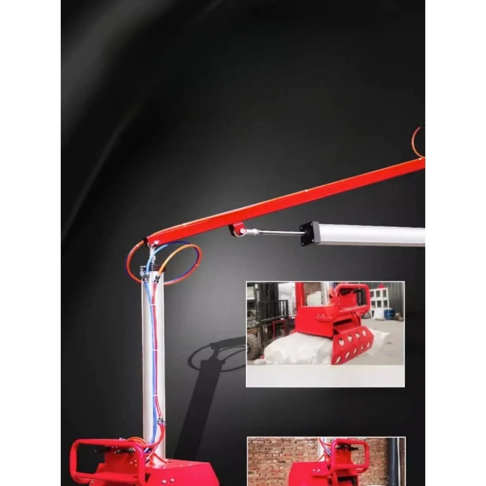 Mobile pneumatic mechanical gripper balance crane assists fertilizer, feed, and cement arm crane to transport mechanical arms