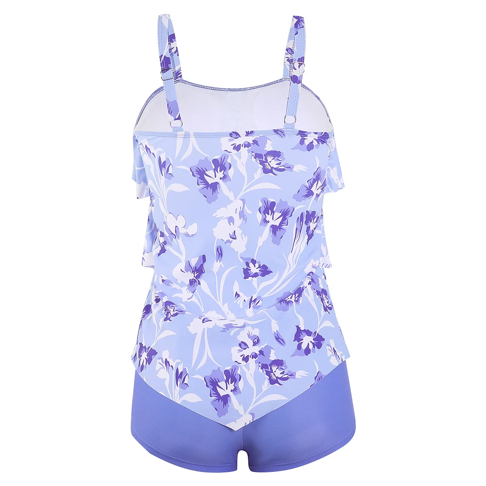 Sommer Basic Camisole Sport Tankini Flats Zweiteiliges Bikini Set Comfort Pool Damen Bedruckte Bademode S-6XL