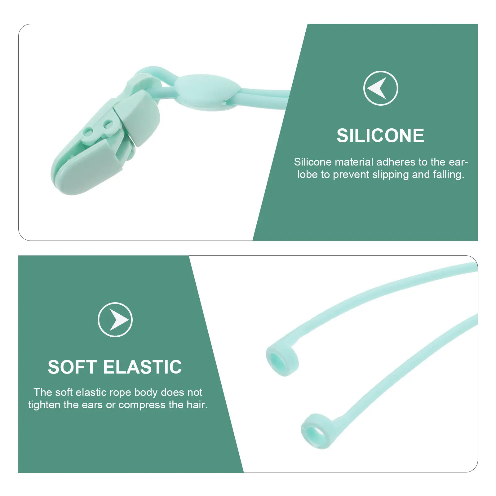 Hearing Aid Safety Lanyard Anti-Lost Strap Clip for Behind-The-Ear Devices Seniors Kids Secure Fit Comfortable Protection view 2