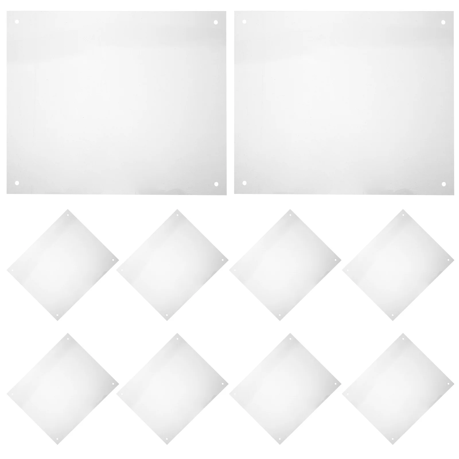 

1Set Pet Cage Protector Clear 10x8 Inch Splash-Proof Litter Control Panel for Rabbit Bird Small Animal Habitat Transparent