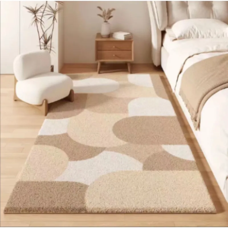 

Imitation cashmere bedroom bedside blanket non-slip household floor mat bay window blanket thickened anti-drop floor mat