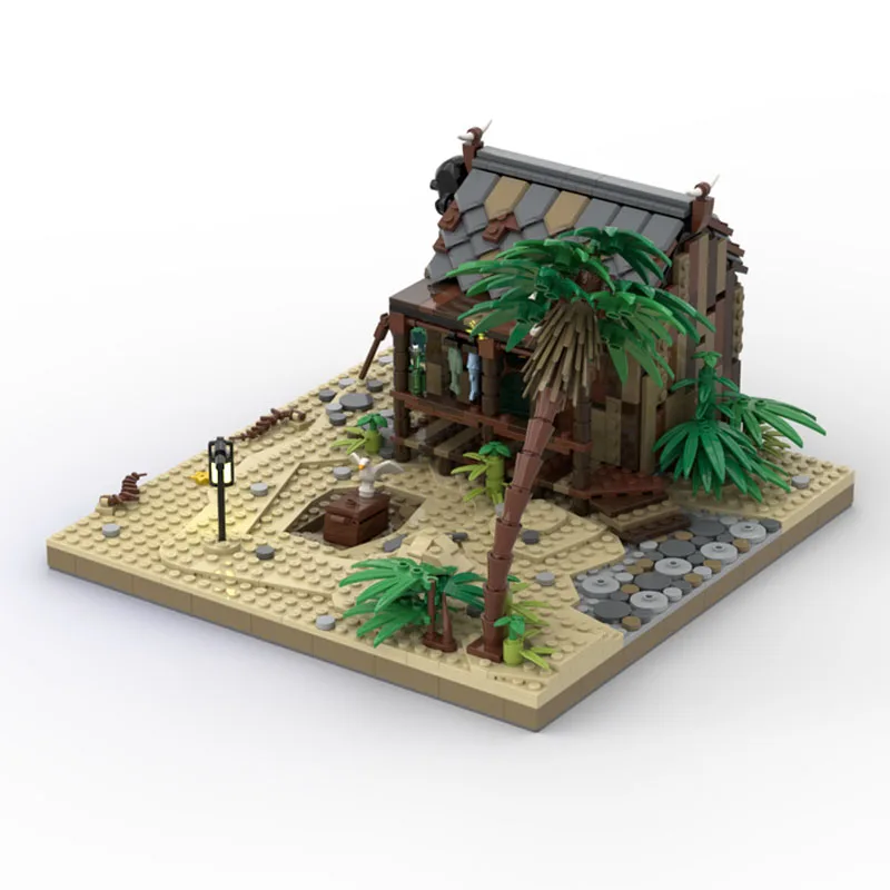 920 パーツモデルビルディングブロック漁師の小屋キットブロックセルフロックレンガ誕生日クリスマスホリデーギフト MOC- 118146