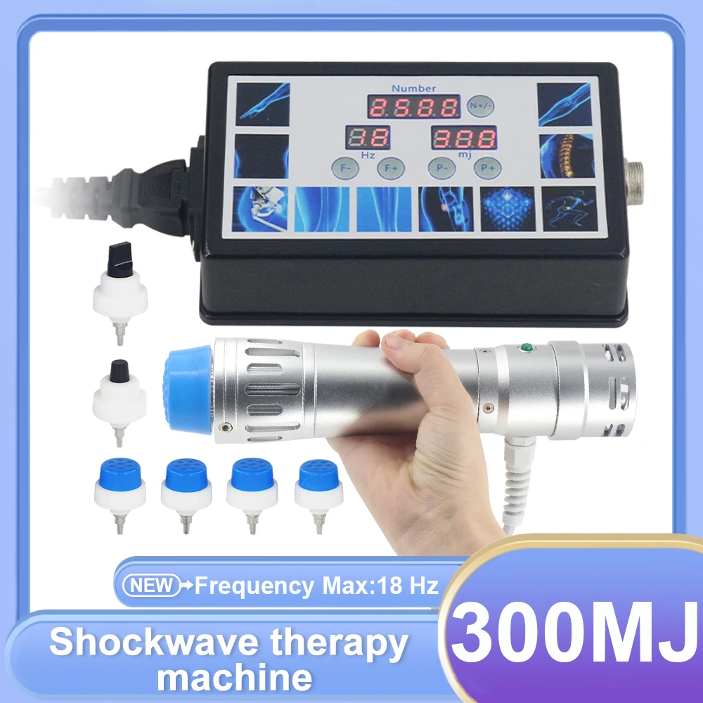 300MJ Shockwave For ED Treatment Shoulder Pain Relief Muscle Relaxation Massage Portable Professional Shock Wave Therapy Machine