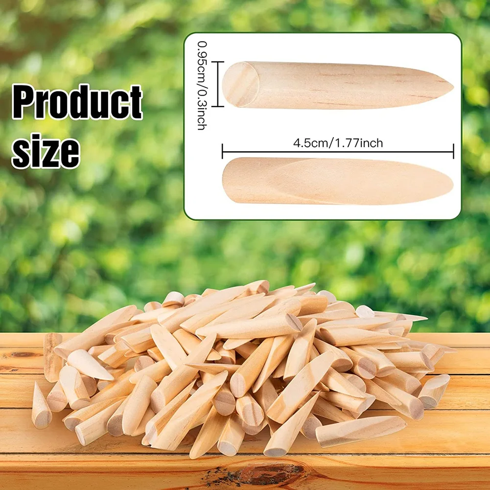 Tappi per fori tascabili in legno massello di pino in legno per maschere per fori tascabili Strumento per la lavorazione del legno (100 pezzi) G