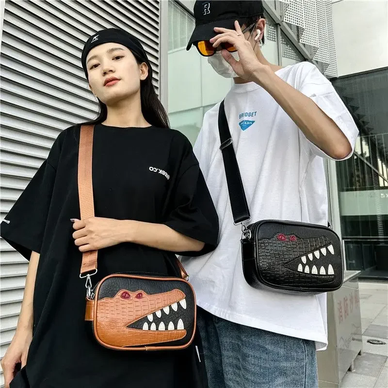 2027 New Luxury Crocodile Pattern Men's Handbags Pu Leather Male Shoulder Bag Men Crossbody Bag Messenger Bags
