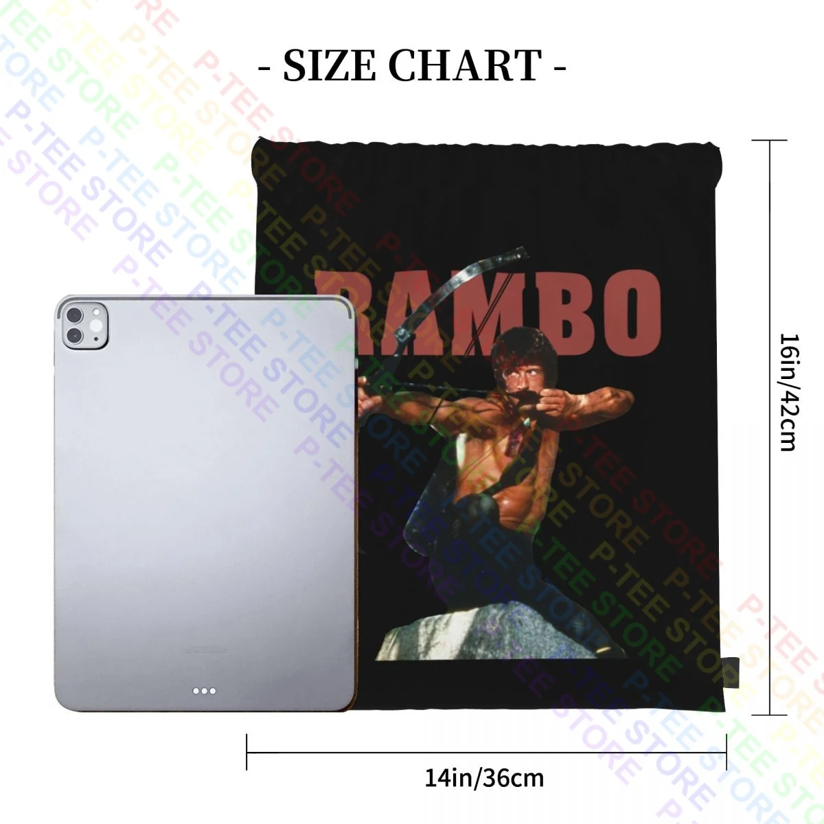 رامبو أول الدم جون اطلاق النار القوس السهم الرباط أكياس حقيبة قاعة رياضة Bookbag حقيبة أحذية خفيفة الوزن مدرسة الرياضة حقيبة #6