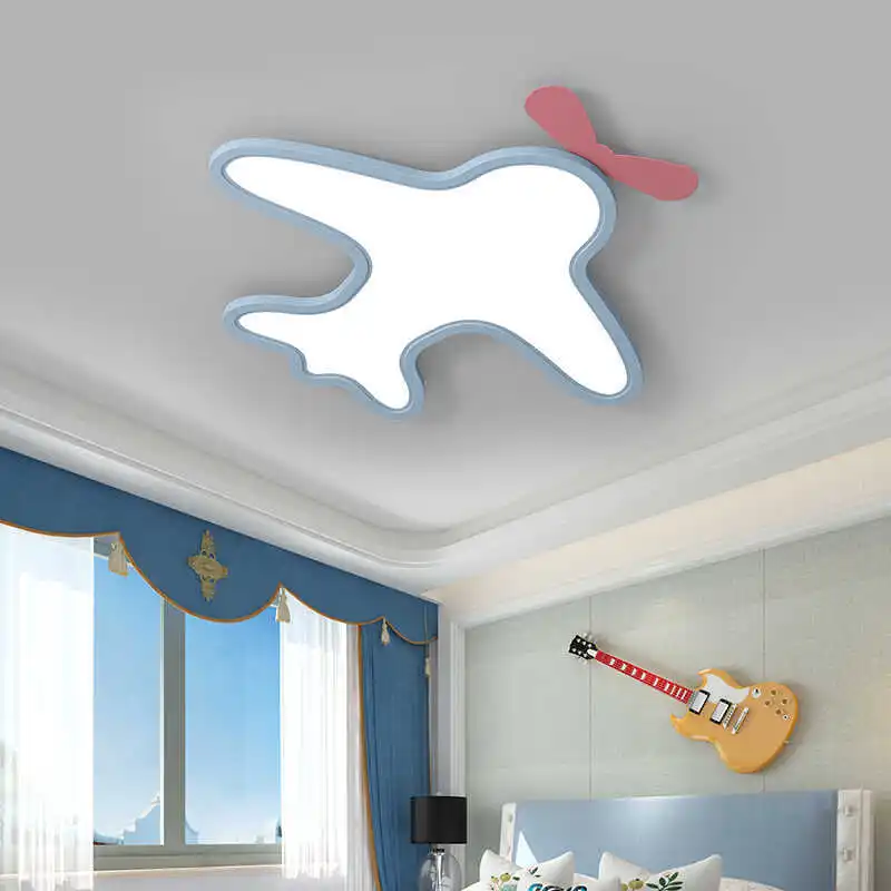

Cute cartoon plane children's room simple modern ceiling light full spectrum eye protection Nordic personality creative bedrom
