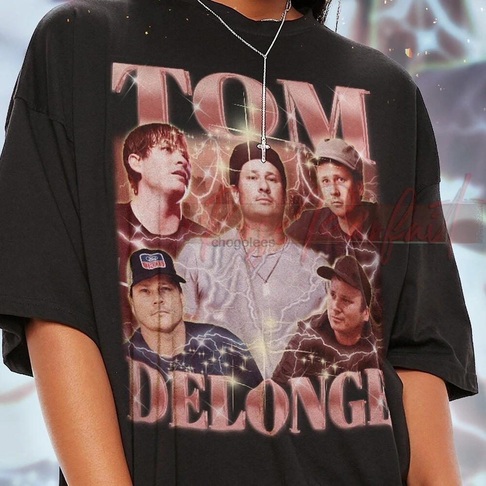 TOM DELONGE Retro T-shirt - Tom Delonge Bootleg Tee Tom Delonge Long Sleeve Shirt Tom Delonge Homage Shirt Tom Delonge Kids Tee