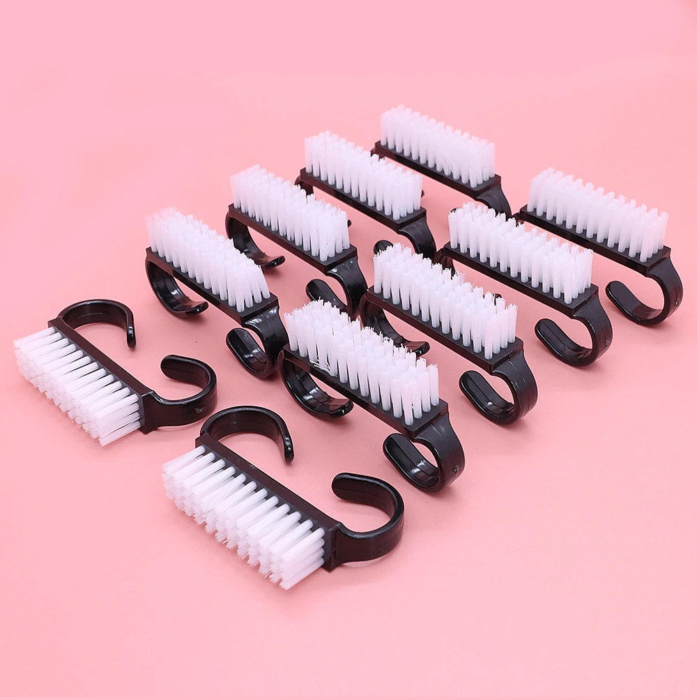 50Pcs Black Plastic Nail Art Brush For Cleaning Dust Cleaner Brushes Professional Nail Art Manicure Pedicure Powder Soft Remover