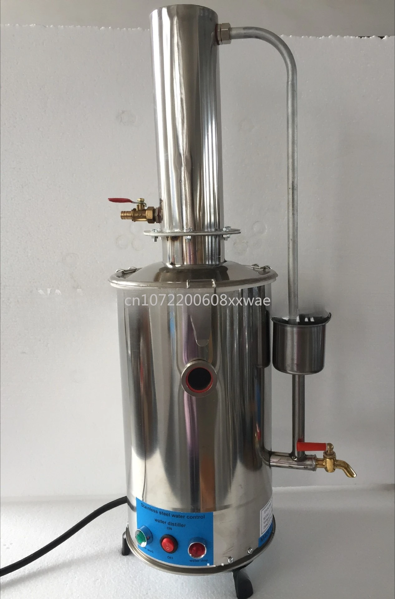 جهاز تقطير كهربائي من الفولاذ المقاوم للصدأ 5L/10L/20L YAZD-10 لتر جهاز تقطير آلي للتحكم الآلي بقطع المياه