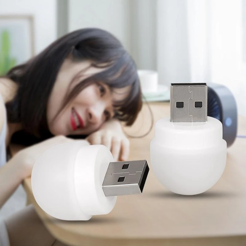 

Q5WA Portable USB Lights Night Mini Bulb LED Night Light for Toilet Nursery