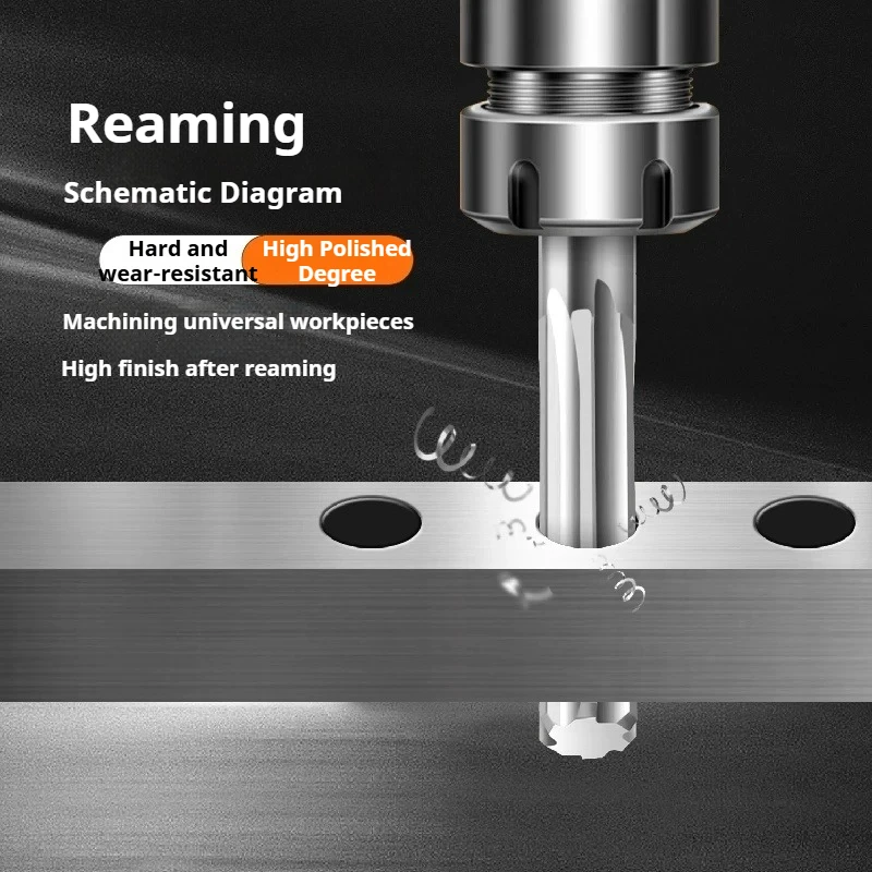 HRC50 HRC60 Hardened Steel End Mill 1.0mm-9.4mm Straight Groove 4/6 Flute Tolerance H7 CNC Boring Tool For Hole