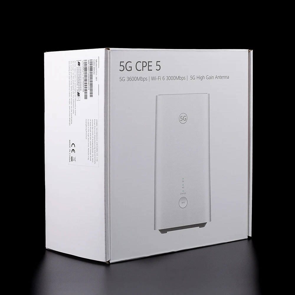 HUAWEI 5G CPE 5 H155-381 WiFi 6 AX3000 Mobile Wireless Router 5G 4G LTE CAT20 Dual Band Sim Card Modem With Internal Antennas