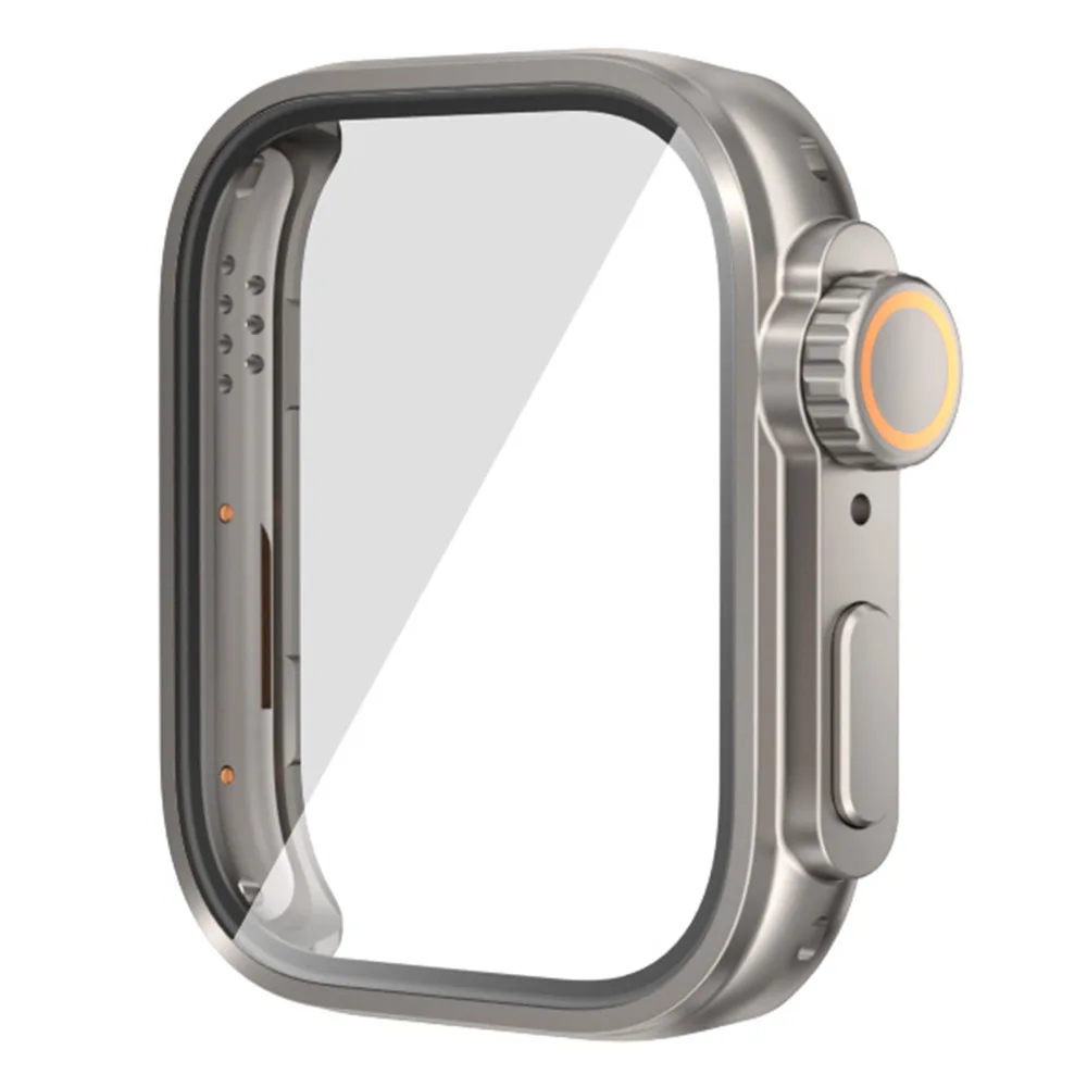 

Для Huawei Watch Fit 3 для iP Watch Ultra Transfer Case Жесткий чехол для часов из ПК с пленкой из закаленного стекла - Starlight