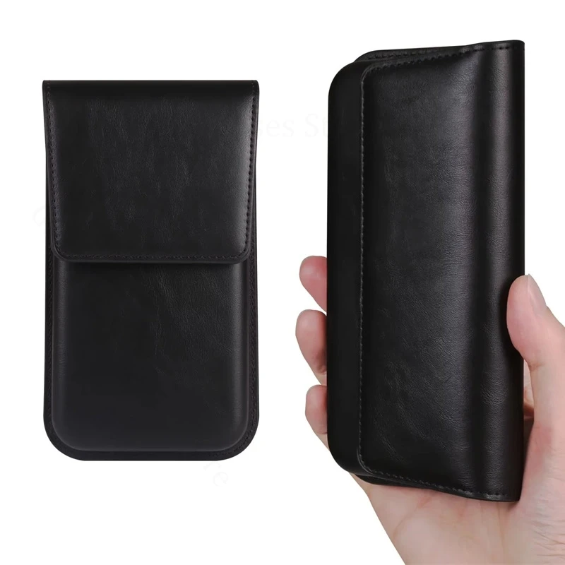 

For Xiaomi Poco C71 C75 C61 C65 C51 C55 C50 Leather Pouch Phone Case POCO F7 Ultra F6 Pro F5 F4 GT Waist Bag Phone Belt Cover