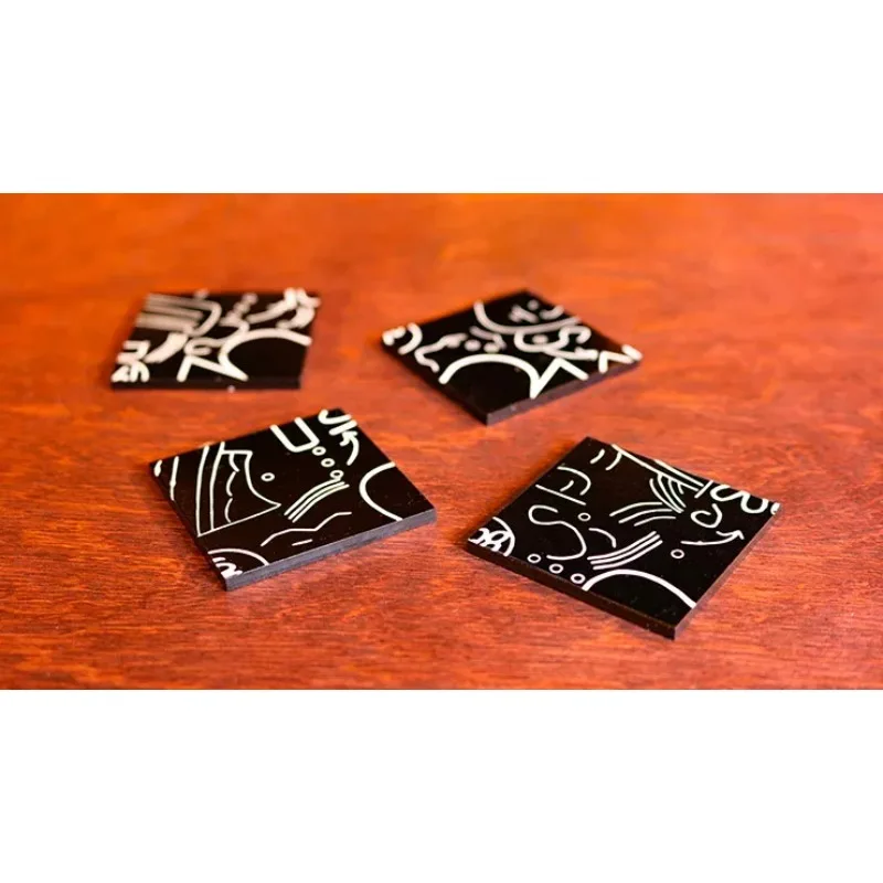 JENZO Nero di Simon Craze Card Trucchi magici Primo piano Previsione magica Magia Magie Magicians Prop Accessorio Illusione Trucco