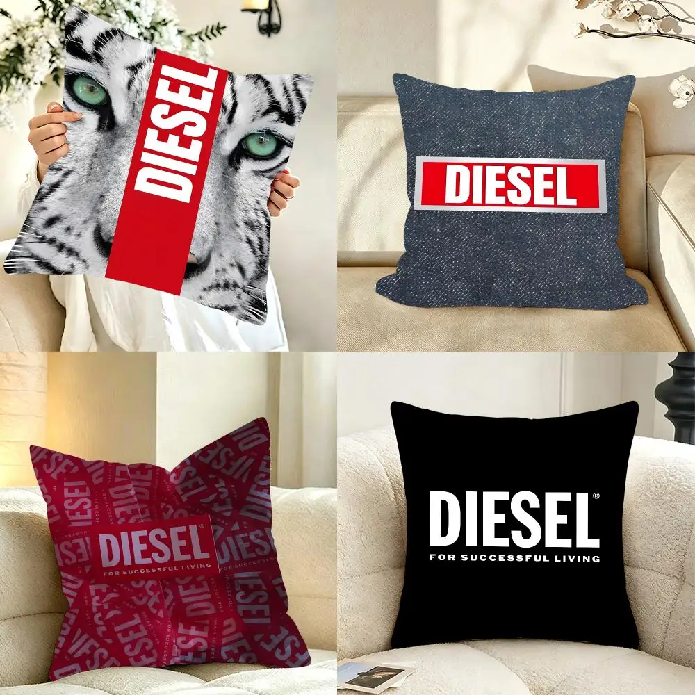 Brand Fashion Diesel Cushion Cover Bedroom bed reading backrest cushion Festive plush holiday Soft plush throw