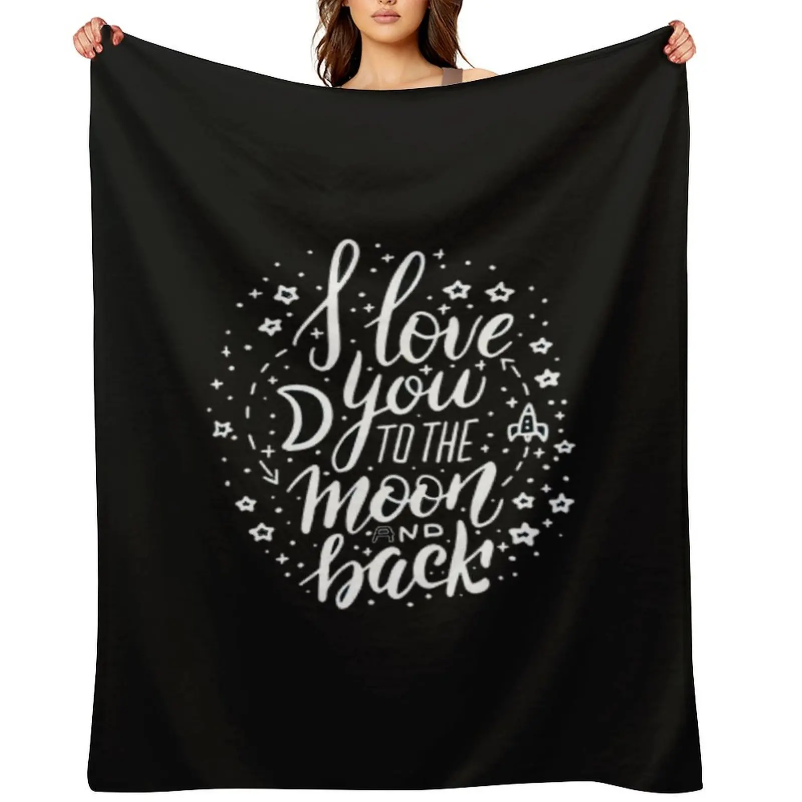 

I Love You to the Moon and Back T-Shirt Throw Blanket Baby Vintage For Decorative Sofa Luxury Brand Blankets