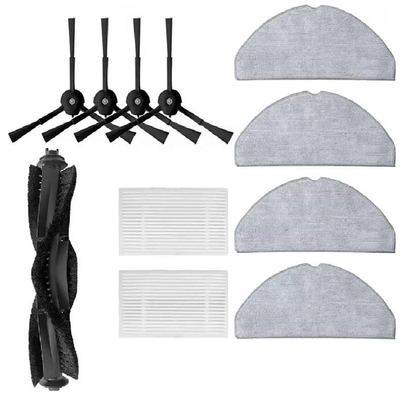 A17F-Roller Side Brush Filter Mops Robot Vacuum Accessories For TP-Link Tapo RV20 Max/RV20 Max Plus