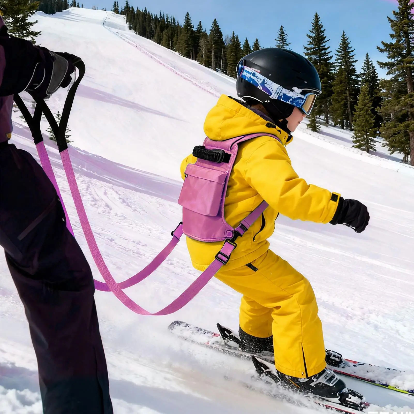 

Детские лыжные ремни, тренировочное пособие для предотвращения падения в зимних видах спорта, регулируемые тренажеры для сноуборда и лыж для мальчиков и девочек