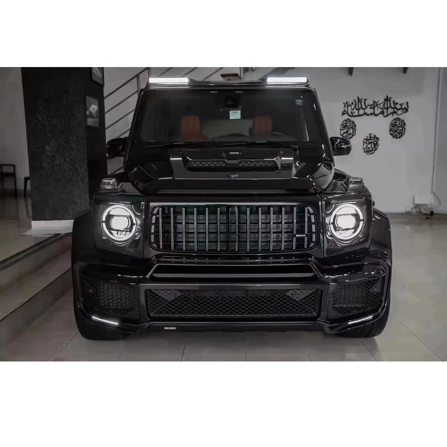 Wholesale-New Benz G Class W464 Dome Light Carbon Fiber Roof LED Light 6000k Automotive Exterior Parts Front Dome Light
