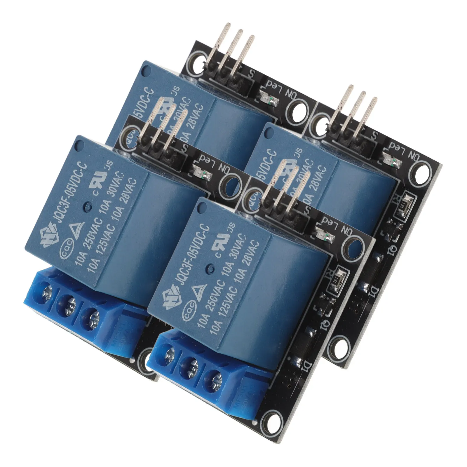 

4Pcs Single Channel 5V Relay Module with LED Indicator Transistor Driver Pull-Down Circuit for Home