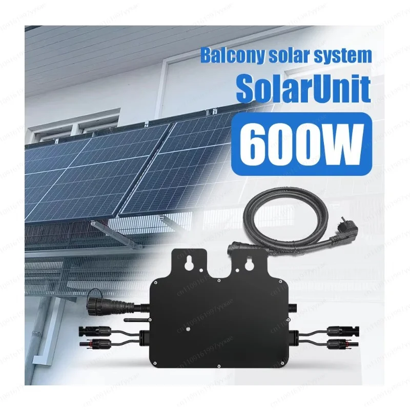 800W Three‑Phase Micro Inverter, Pure Sine Wave Smart Balcony PV Inverter with Phone Monitoring