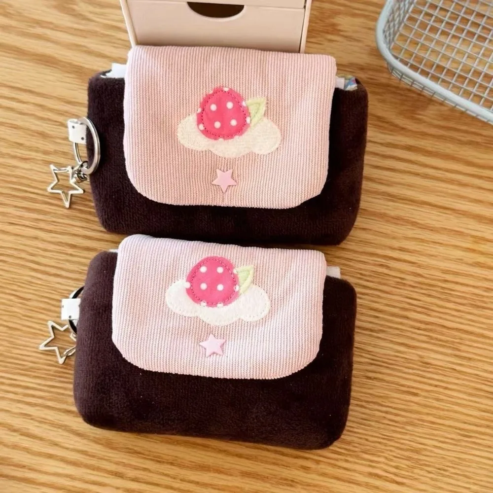 Durable Polka Dot Star Print Cosmetic Bag Multi-Purpose Portable Stationery Pencil Case Large Capacity Storage Pouch