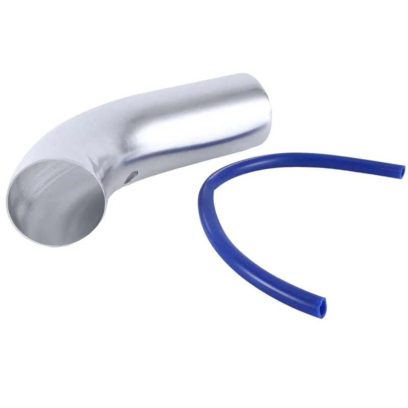 

76Mm High Flow Air Filter Intake Filter Mushroom Head Car Turbo Pipe Intake Sleeve Universal Set Kit Silver