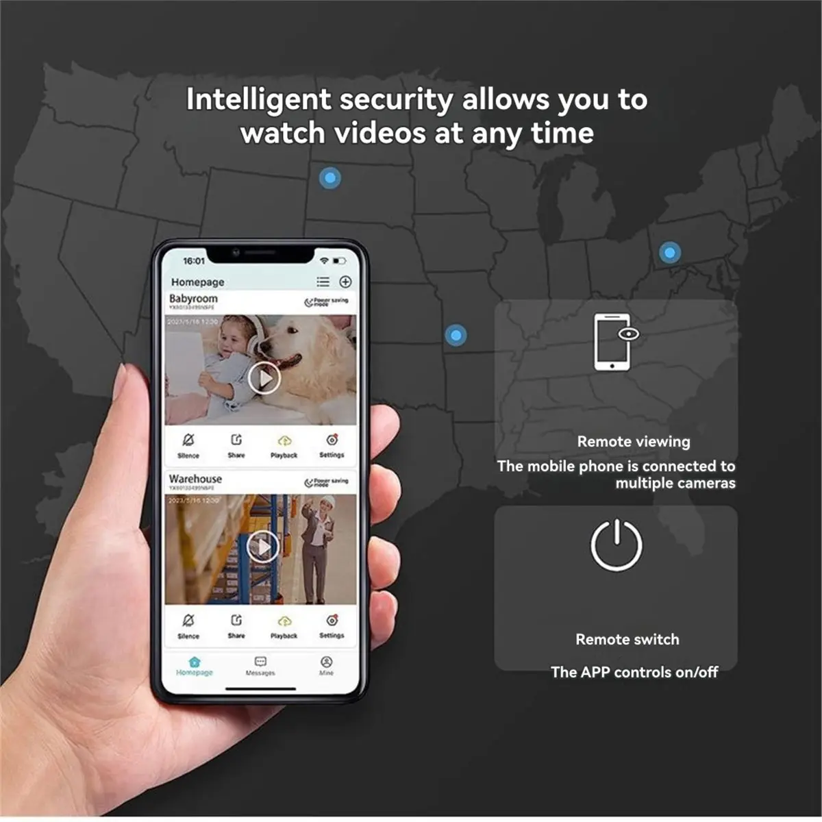 Security Camera Indoor 1080P Camera with Infrared Night Vision Motion Detection 155 Degree Wide Angle Lens Built Battery