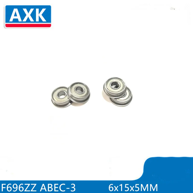 

F696ZZ ABEC-3 (10PCS) 6x15x5MM Flanged Ball Bearings F619/6ZZ miniature bearing with flange