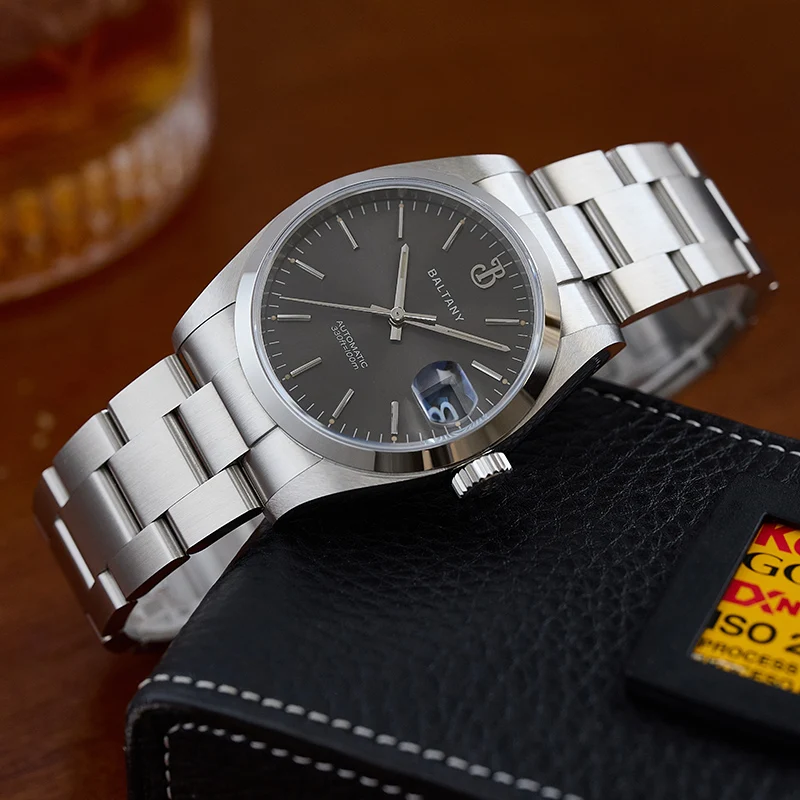 Baltany 36mm Perpetual Date Watch S4095 Sunray Dial 100M