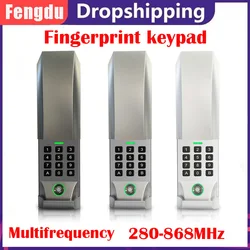 Remote Control Garage Door Opener Wireless Fingerprint Keypad Multifrequency 280-868MHz Gate Remote Control