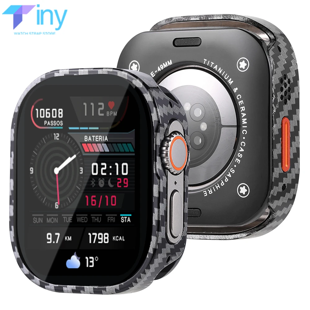 

Anti-fall Aluminum Alloy Case for Apple Watch Ultra 3/2 49mm 46mm 45mm 42mm Metal Coverage Iwatch Series 11 10 9 8 7 SE3 44mm