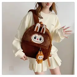 New Hot Labubu Cartoon Cute Backpack 3d Dolls Cute Backpack Mini Crossbody Bag High Quality Collection Girls Cute Birthday Gifts