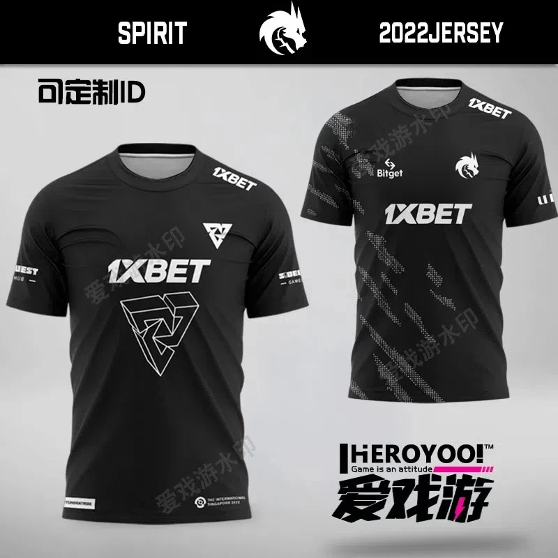 

Customizable Name TUNDRA Stone IG Team Clothing dota2 Short Sleeve major E-Sports Clothing Team Spirit Customizable ti11