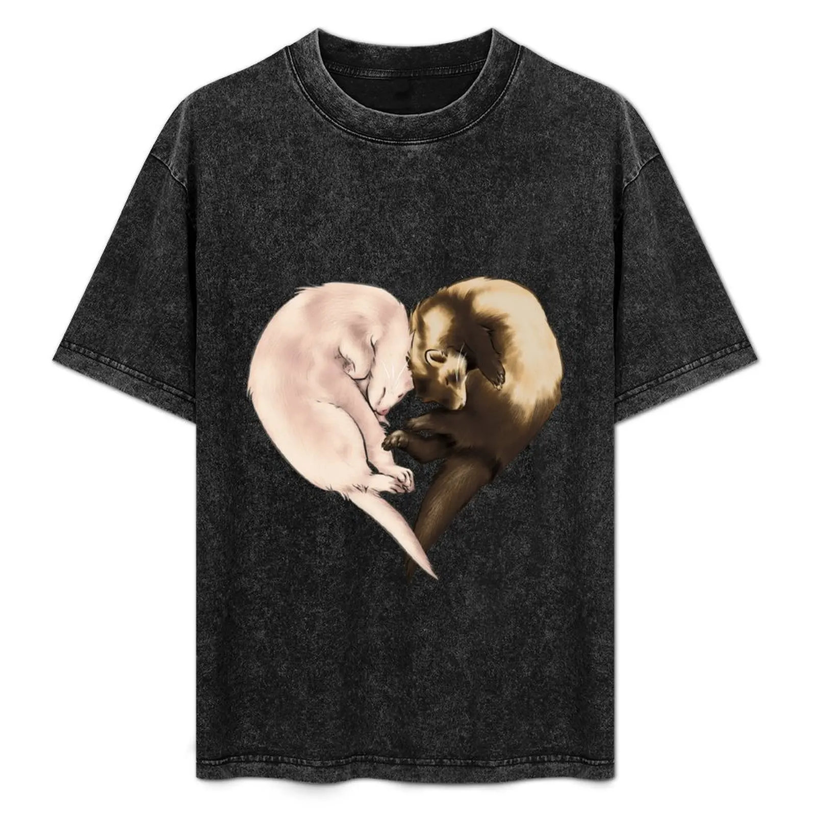 Ferret Love T-Shirt Standard Fit Solid Tee Shirt