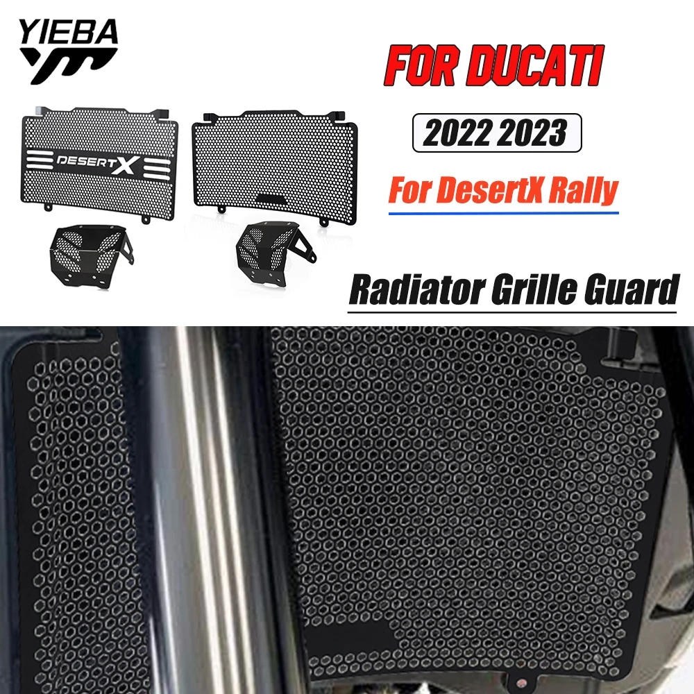 

Motocycle Radiator Grille Cover Water Tank Guard Protection Engine Cooler Grill Cover For Ducati DesertX Rally DesertX 2022 2023