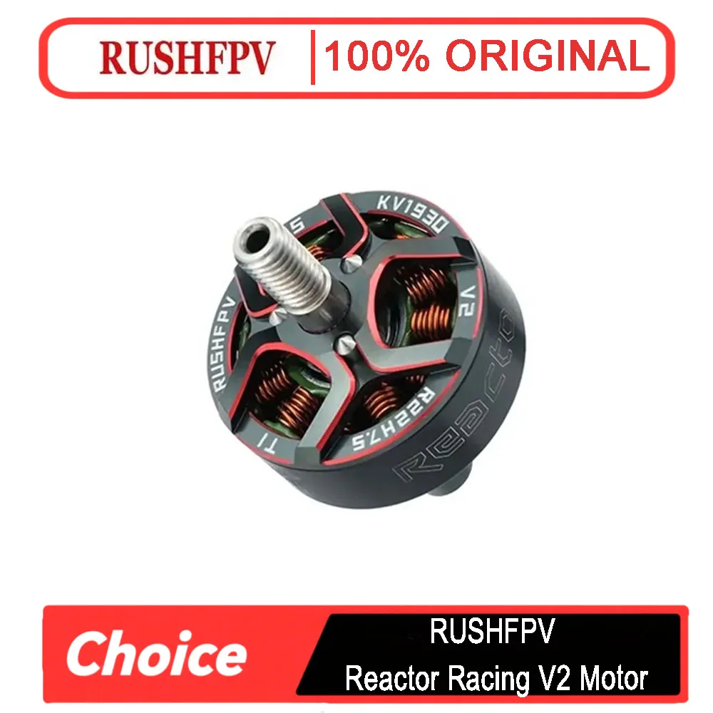

RUSHFPV Reactor Racing V2 2207.5 Brushless Motor - 1930KV/2030KV, Ideal for FPV Drone Freestyle and Racing