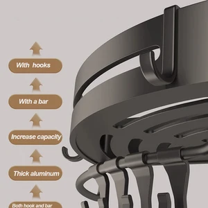 حامل لاصق للشامبو ، الحمام ، الدش ، الجرف ، منظم التخزين ، بدون حفر ، رف الزاوية ، حامل المناشف ، أرفف الحمام أعلى 6 منافذ الحمام مبيعا - No6