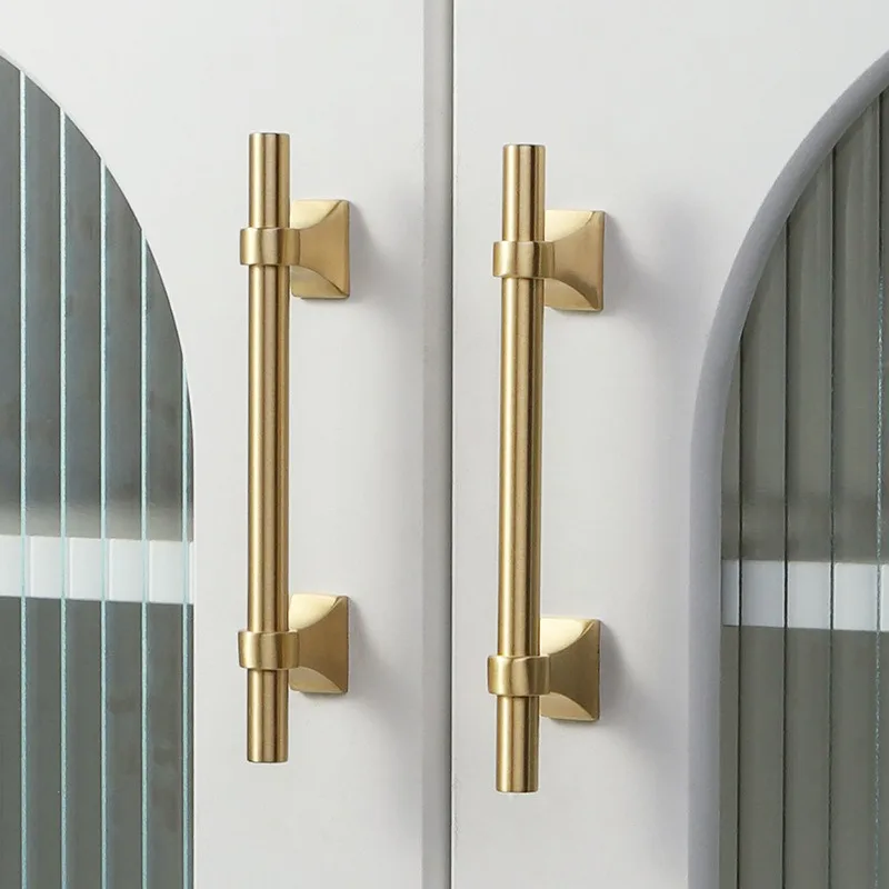 

1 шт., латунные ручки для шкафа, винтажные золотые ручки для ящиков, роскошные ручки в античном стиле для кухонной мебели