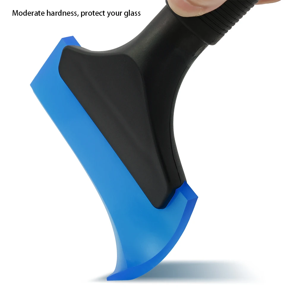 EHDIS Auto Ice Scraper Windshield Vinyl Wrap Car Film Rubber Squeegee Snow Shovel Window Glass Cleaning Brush Water Removal Tool