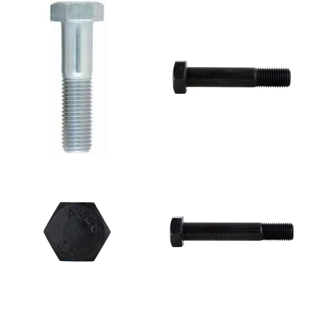 

Zinc-Plated Coarse Thread Hex Cap Screws Class 8.8 M8-1.25 x 90mm, 50-Pack, 2.25 Partially Threaded for Strong Fastening Solutio