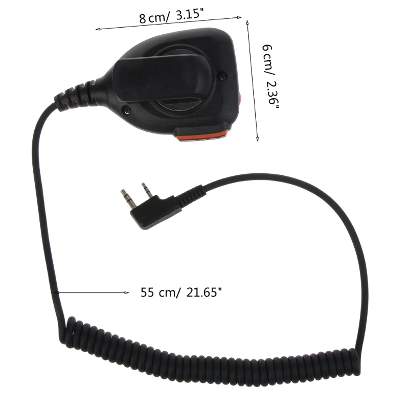 Dropship Su Geçirmez Mikrofon Walkie-Talkie Omuz Hoparlörü TYT UV-5R UV-S9 UV-13