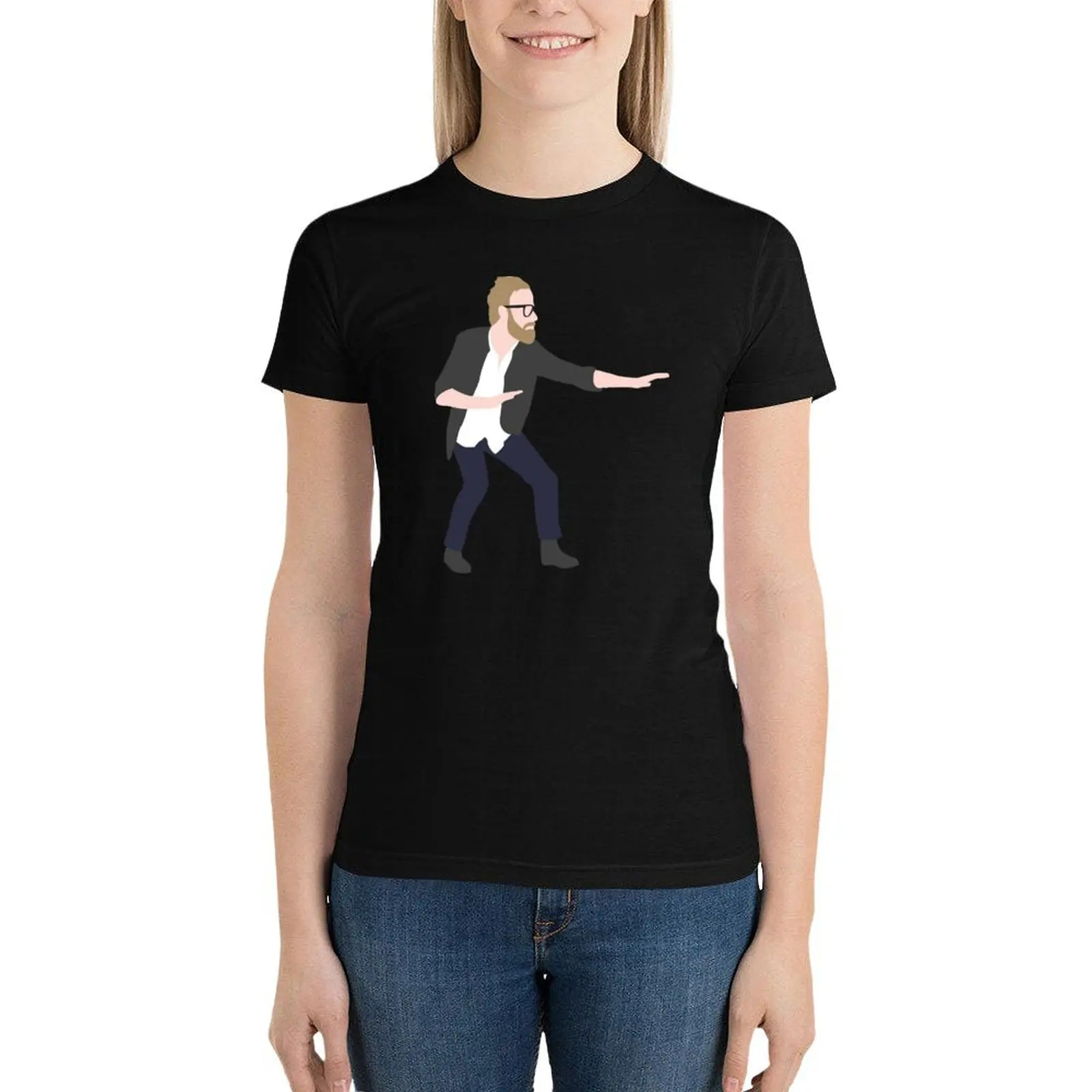 Pre-show Defensive Crouch - Matt Berninger - The National T-Shirt cute tops funny graphics t-shirt dress for Women plus size