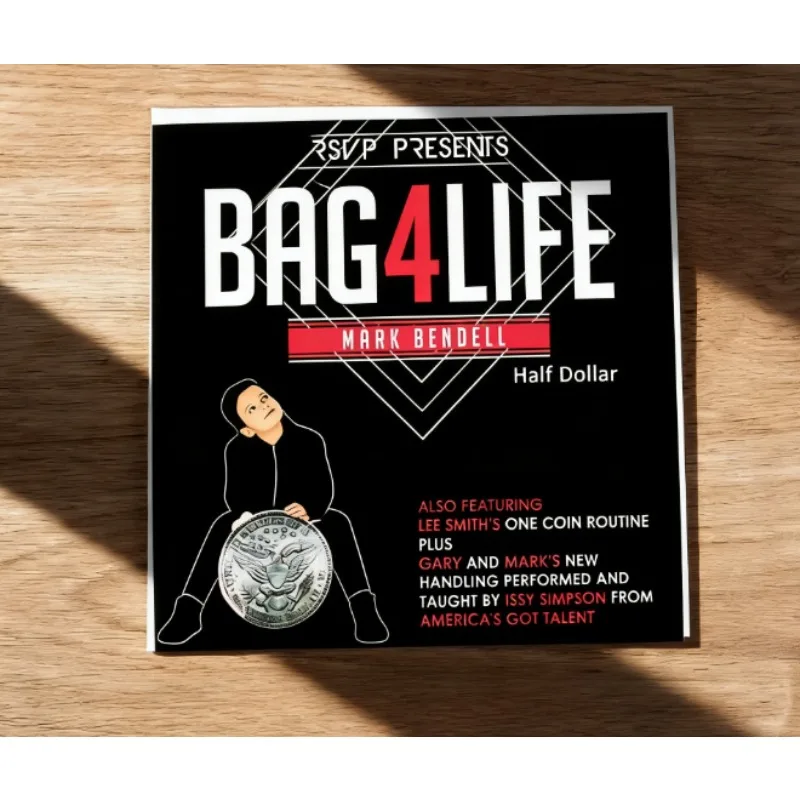 

Фокус с монетой Bag4Life: Трюк с проникновением монеты, иллюзия с монетой Морган, реквизит для фокусов на сцене и с близким планом, для фокусников, магия