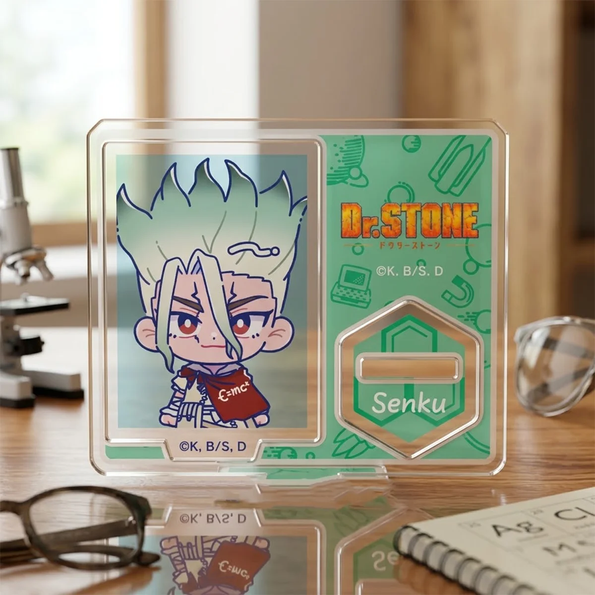 Anime Dr.STONE Senku 10cm Acrylic Stand Combo Halloween Present Manga Collectible Fan Gift Decor Keychain