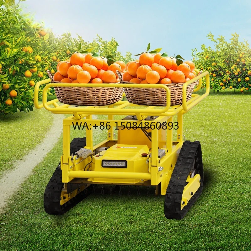 Autonomous Robotic Mower MR50F 4KW 48V Mowing and Transport Vehicle Remote Monitoring for Agricultural Orchard Farm Park Lawn