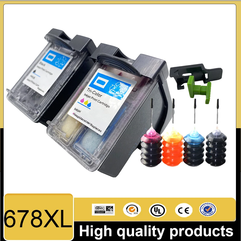 678XL Ink Cartridge Compatible For HP 678, suit for DeskJet 4518 2548 3548 2515 3547 4515 1015 1018 3545 2648 4648 1518 printer